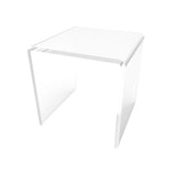 One Riser Combo 2" Cube 3-Sided Clear Plexiglass Pedestal Lucite Acrylic Display Risers Jewelry Showcase Fixtures - 1/8" Thick 16905-2INCH-CLEAR