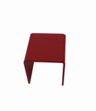 One Riser Combo 8" Cube 3-Sided Red Plexiglass Pedestal Lucite Acrylic Display Risers Jewelry Showcase Fixtures - 1/8" Thick 16905-8INCH-RED