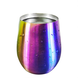 1PK Stainless Steel Wine Glasses Large Stemless Goblets(18 oz) Drinking Tumblers