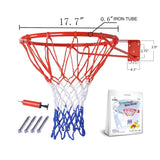 Wall Mount Basketball Rim Hoop Basketball Hoop Basketball Goal 17.8 Diameter
