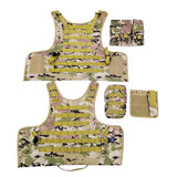 Adjustable Airsoft Vest Paintball Vest Tan Vest 20-24 H, Up to 50 Waist Circumference 16939NEW