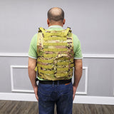Adjustable Airsoft Vest Paintball Vest Tan Vest 20-24 H, Up to 50 Waist Circumference 16939NEW