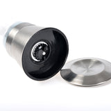 Stainless Steel Brushed Mill Salt Pepper Manual Bottle Grinder Glass Bottle Tool
