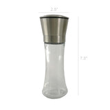 Stainless Steel Brushed Mill Salt Pepper Manual Bottle Grinder Glass Bottle Tool
