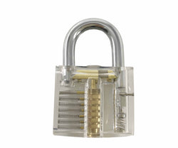 Practice Lock Set Acrylic Pin Tumbler Keyed Padlock Locksmith Training Set