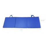6' Exercise Tri Fold Gym Mat For Gymnastics Aerobics Yoga Martial Arts Dance
