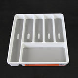 Silverware Drawer Organizer Six Sections Nonslip Tray Flatware Utensil Cutlery