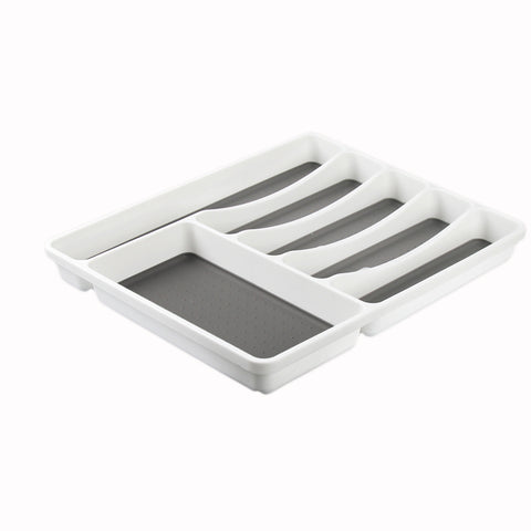 Silverware Drawer Organizer Six Sections Nonslip Tray Flatware Utensil Cutlery