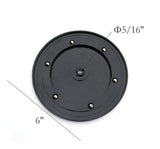 6 Black Plastic Spinner Lazy Susan Turntable Organizer Spice Rack Table Cake