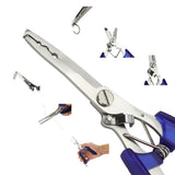 H1 Fishing Pliers Stainless Steel Tools with Sheath Lanyard 6.3in