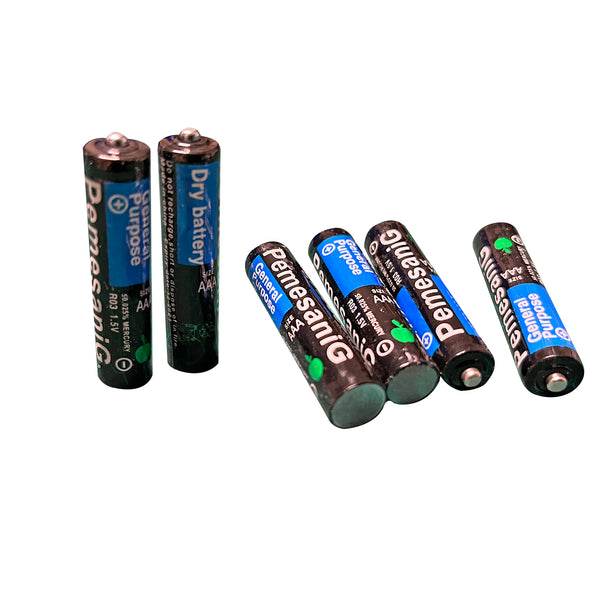 6 Pieces AAA Economy Cheap Batteries, 1.5 Volt, Type 7 Battery