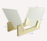 Vinyl Record Storage 25 Album Display Holder LP Organizer Tabletop LP Stand