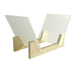Vinyl Record Storage 25 Album Display Holder LP Organizer Tabletop LP Stand