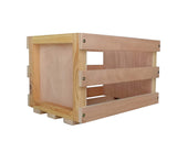 Record Storage Crate Vinyl Holder Record Organizer Raw Finish 13.75W X 12H X18D