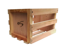 Record Storage Crate Vinyl Holder Record Organizer Raw Finish 13.75W X 12H X18D