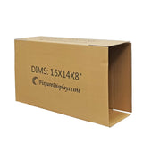 20PK 16X14X8" Shipping Box Cardboard Singlewall BF150 Mail Packaging E-Commerce 16X14X8-20PK