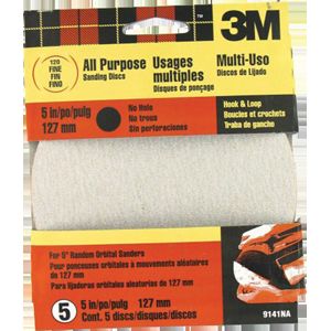 3M 09141 5 120 GRIT NO HOLE QUICK CHANGE DISC 17208