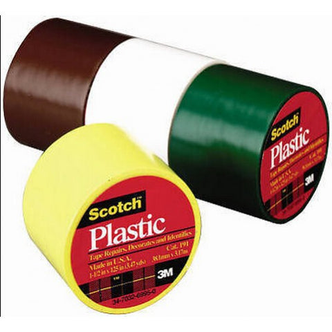 3M 191YL 1 1/2 X 125 YELLOW PLASTIC TAPE 17254