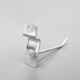 50PK 4 Inch(100 mm) Slatwall Hooks Chrome Heavy Duty Retail Merchandising 1748-4