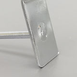 50PK 4 Inch(100 mm) Slatwall Hooks Chrome Heavy Duty Retail Merchandising 1748-4