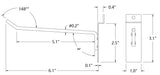 Two Sided Slatwall Fixture Display 11709 11