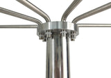 Lead Apron Rack MRI X Ray Protective Cover Mobile Rack Wheels Stainless Steel