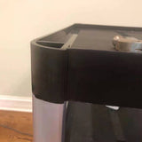 8.5 x 11 Sign Holder for Tabletop, with Magnetic Lens, Curved   Black 19125