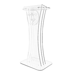 Clear Acrylic Lucite Podium Pulpit Lectern 1803 1+12152