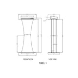 Clear Acrylic Lucite Podium Pulpit Lectern 1803 1+12152