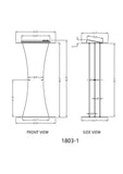 Clear Acrylic Lucite Podium Pulpit Lectern 1803 1+1803CROSS