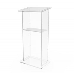 Podium, Clear Plexiglass Lectern Pulpit 1803 2 Tall Easy Assembly Required