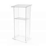 Podium, Clear Plexiglass Lectern Pulpit 1803 2 Tall Easy Assembly Required