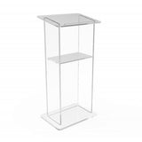 Podium, Clear Plexiglass Lectern Pulpit 1803 2 Tall Easy Assembly Required