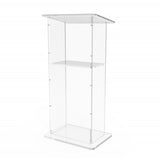 Podium, Clear Plexiglass Lectern Pulpit 1803 2 Tall Easy Assembly Required