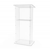 Podium, Clear Plexiglass Lectern Pulpit 1803 2 Tall Easy Assembly Required