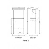 Podium, Clear Plexiglass Lectern Pulpit 1803 2 Tall Easy Assembly Required