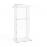 Podium, Clear Plexiglass Lectern Pulpit 1803 2 Tall Easy Assembly Required