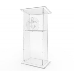 Clear Acrylic Lucite Podium Pulpit Lectern 45 Tall