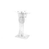 Plexiglass Acrylic Podium Clear Lectern Church Pulpit With Pray Hand decor