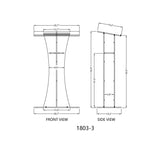 Clear Acrylic Lucite Podium Pulpit Lectern with Prayer Hands Logo