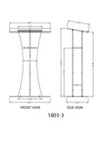 Clear Acrylic Lucite Podium Pulpit Lectern with White Cross