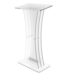Podium Clear Ghost Acrylic Lectern or Pulpit 1803 3 Easy Assembly Required