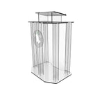 Large Acrylic Podium Deluxe Plexiglass Pulpit Clear Pulpit 1803 4+12152