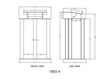 Large Acrylic Podium Deluxe Plexiglass Pulpit Clear Pulpit 1803 4+12152