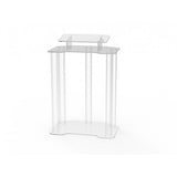 Acrylic Podium Wood Pulpit Large Lecterm for Church School Conference Plexiglass 1803-4