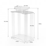 Acrylic Podium Wood Pulpit Large Lecterm for Church School Conference Plexiglass 1803-4-ASSEMBLED