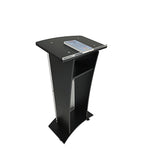 Podium, Black Acrylic Pulpit, Lectern   Assembly Required 1803 7BLK