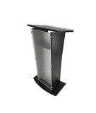 Podium, Black Acrylic Pulpit, Lectern   Assembly Required 1803 7BLK