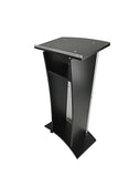 Podium, Black Acrylic Pulpit, Lectern   Assembly Required 1803 7BLK