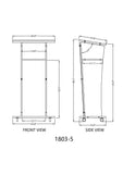 Podium Protective Cover Pulpit Cover Lectern Cover 24.2W x 49H x 17.7D